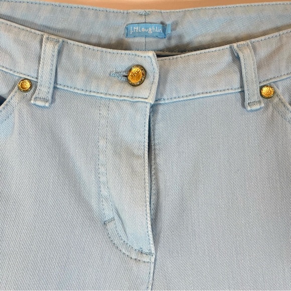 J. McLaughlin Baby Blue Skinny Jeans. Size 4 - Picture 6 of 10